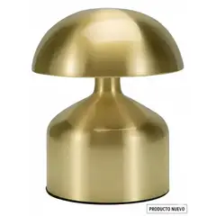 GENERICO - Lampara De Mesa Champiñón Recargable Elegante Decorativa Dorado Oscuro