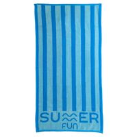 Toalla de Playa Stripes 90x180 cm Celeste