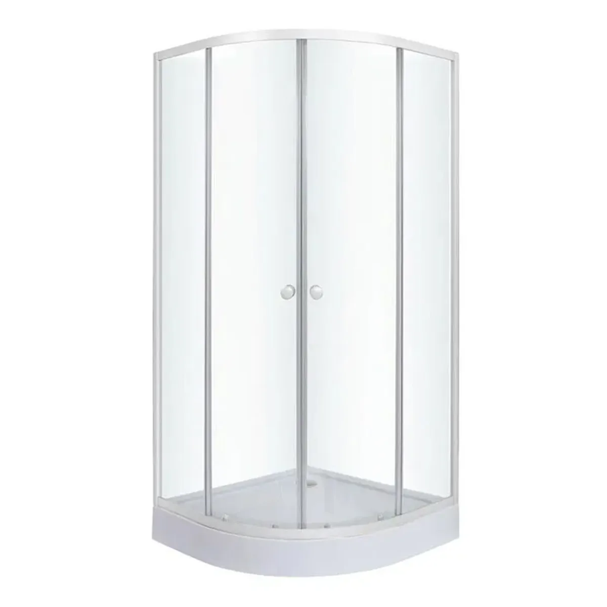 DOER - Combo Cabina de ducha 80x80x200 + WC OnePiece + Duchador Cromado