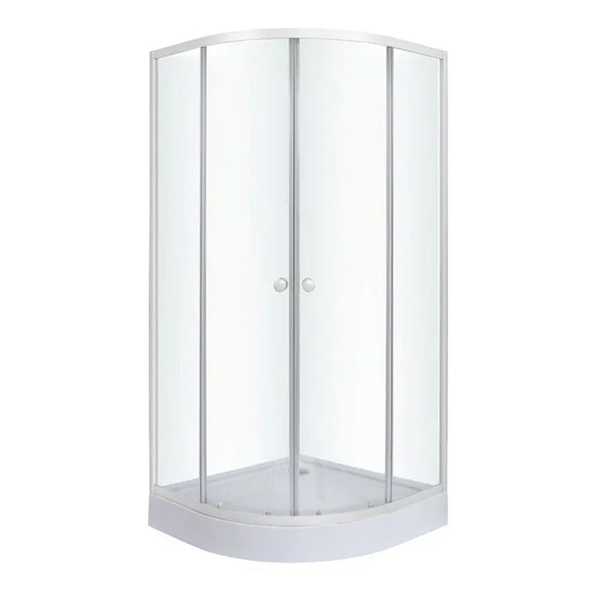 DOER - Combo Cabina de ducha 80x80x200 + WC OnePiece + Duchador Cromado