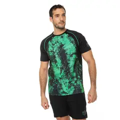 UMBRO - Polera Pro Training Graphic Hombre NegroVerde