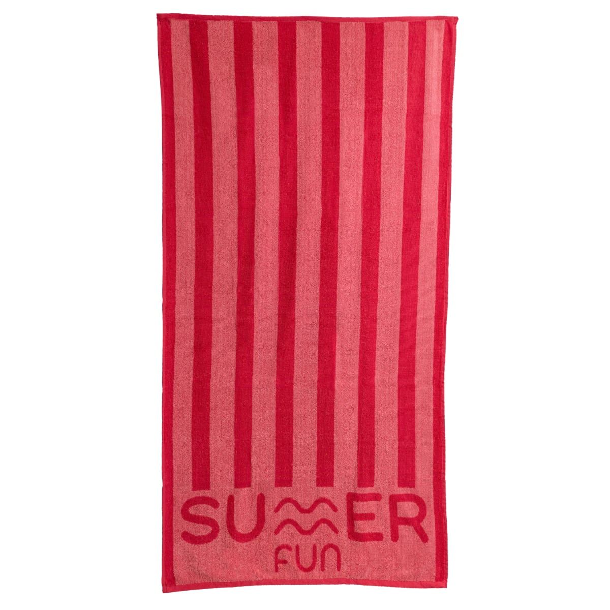 SUMMER FUN - Toalla de Playa Stripes SUMMER FUN 90x180 cm Fucsia