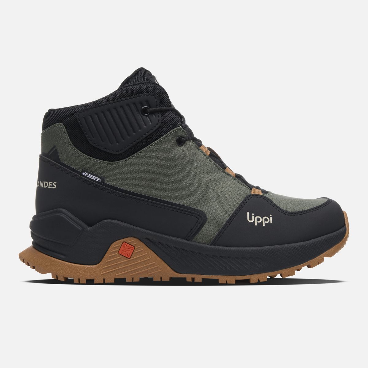 LIPPI - Zapatilla Teen Boy Motion Mid Teen B-dry Verde Militar Lippi