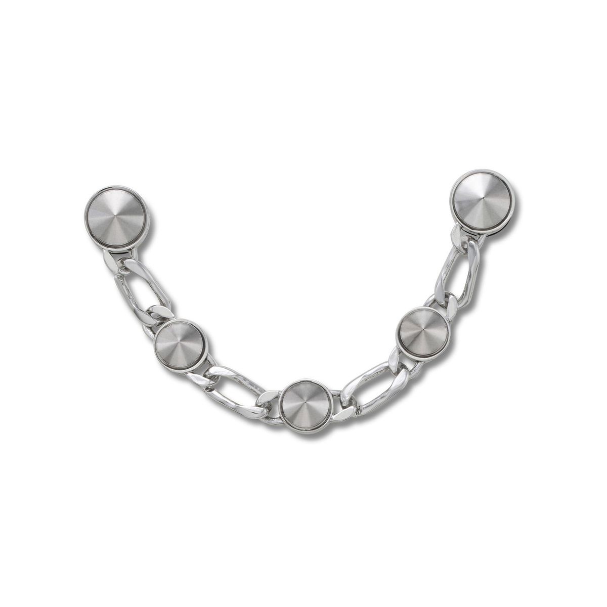 CROCS - Jibbitz Cadena De Plata Con Tachas CROCS