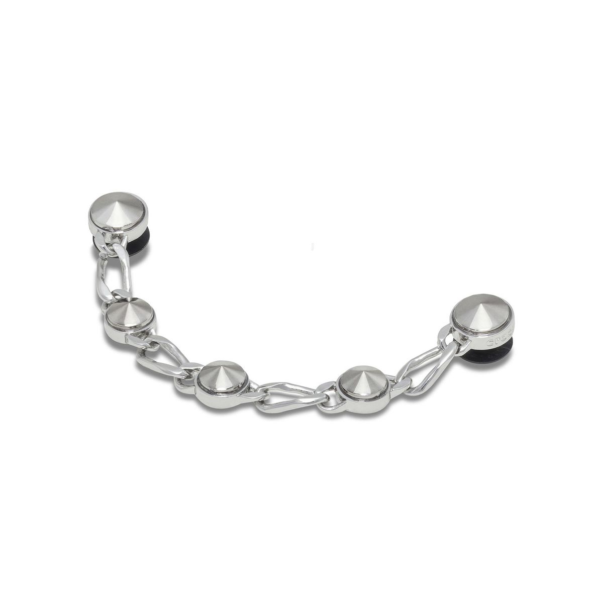 CROCS - Jibbitz Cadena De Plata Con Tachas CROCS