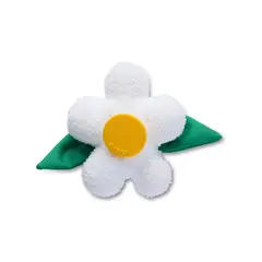 CROCS - Jibbitz Flor con sonido grabado blanca