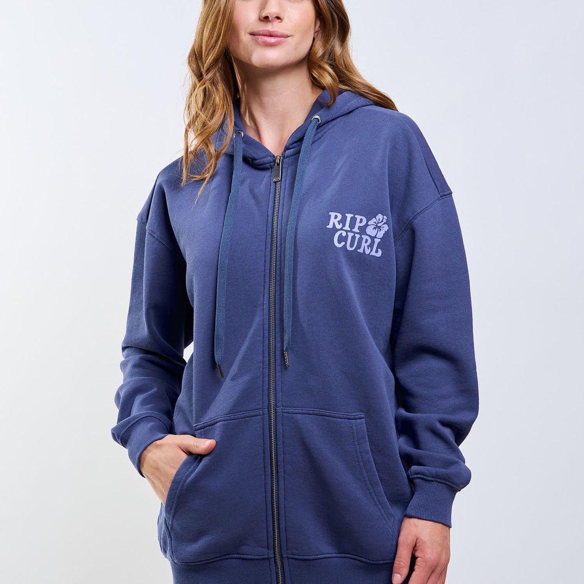 RIP CURL - Poleron FZ Orbital Azul Mujer Rip Curl