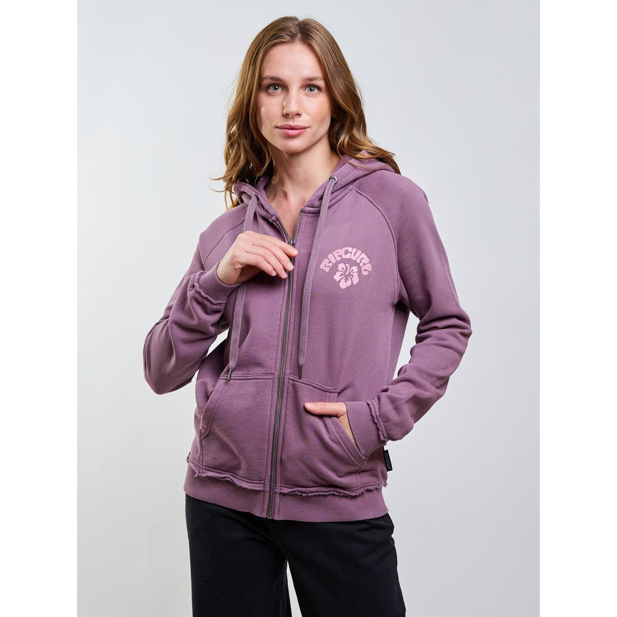 RIP CURL - Poleron FZ Pure Morado Mujer Rip Curl