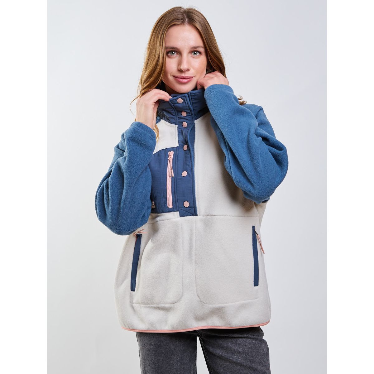RIP CURL - Poleron Polar Outlaw Azul Mujer Rip Curl