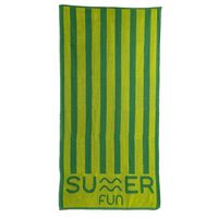 Toalla de Playa Stripes 90x180 cm Verde