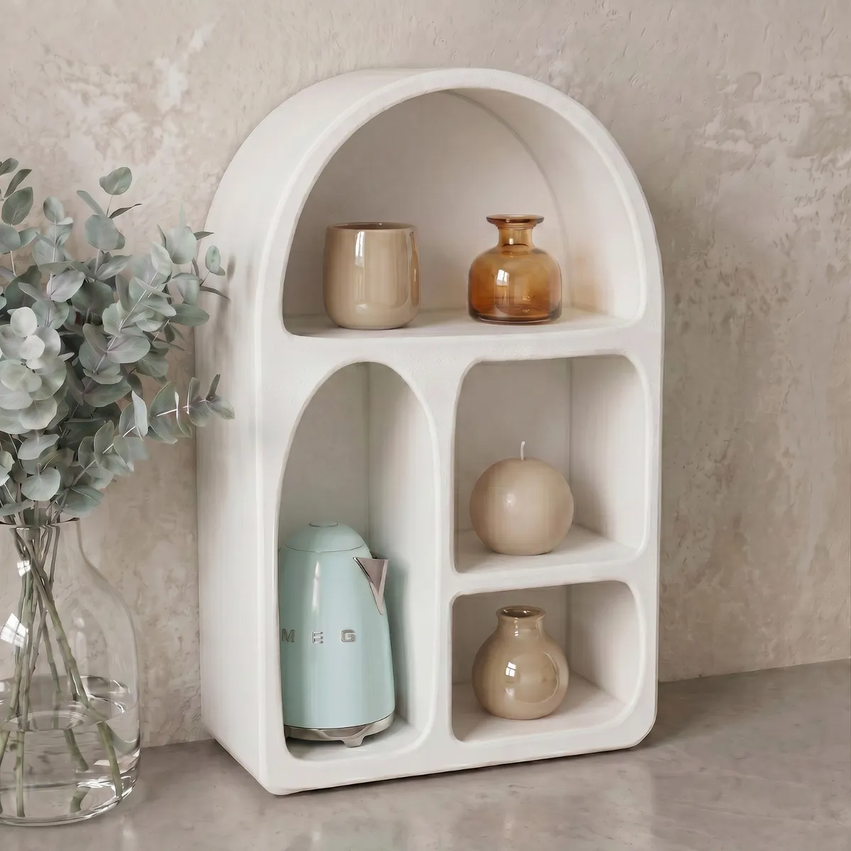 SANTU HOME & DECO - Estante Escandinavo Ivory Arch Small