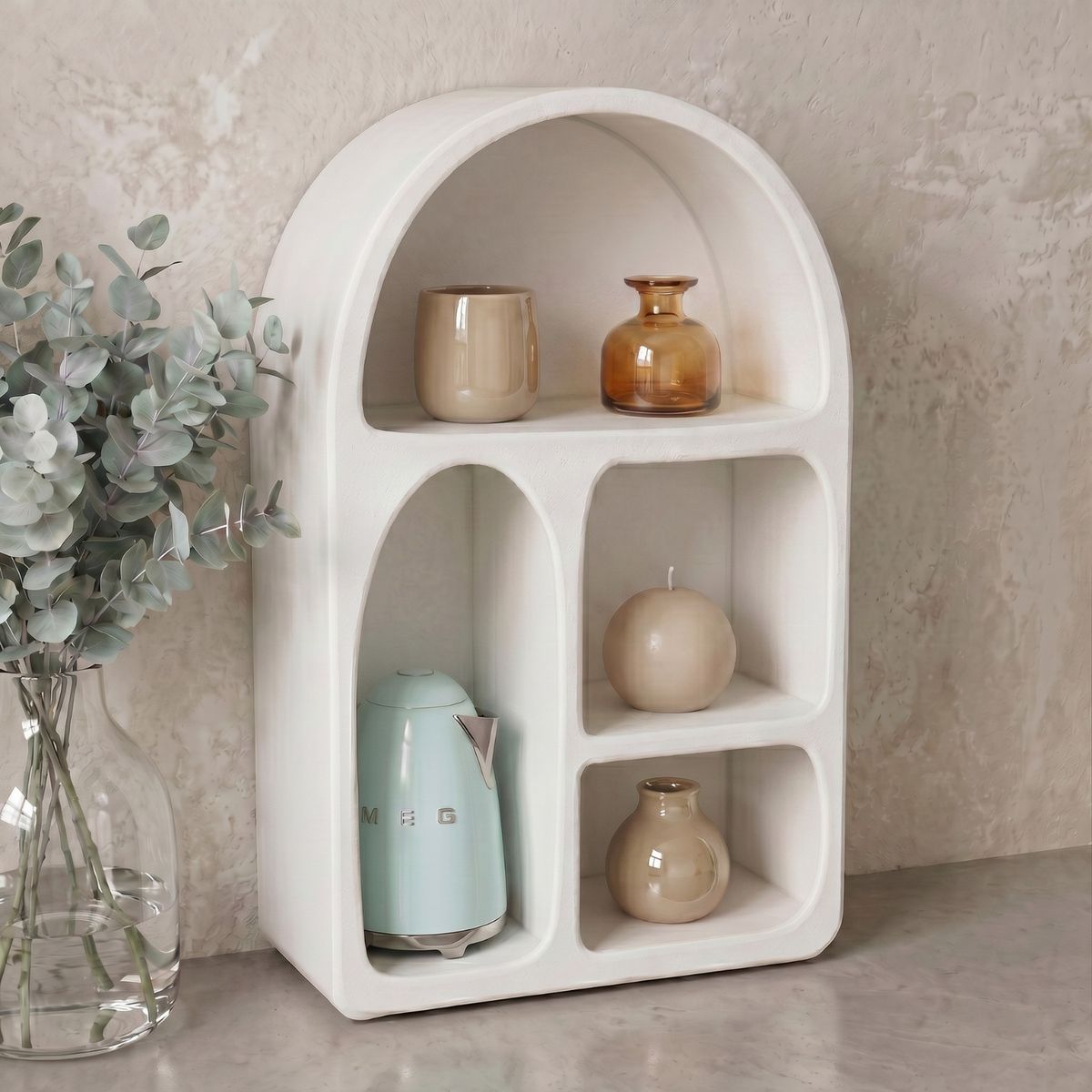 SANTU HOME & DECO - Estante Escandinavo Ivory Arch Small