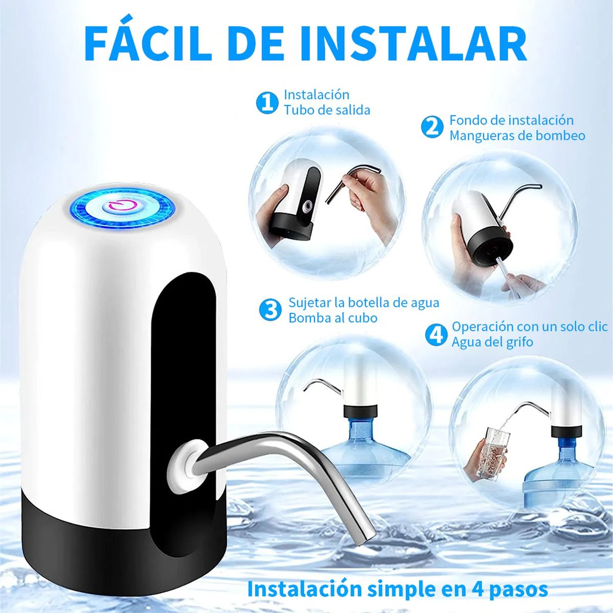 OEM - Dispensador De Agua Eléctrico Bomba Para Bidon Recargable