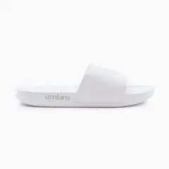 UMBRO - Sandalias Stacked Logo Hombre Blanco