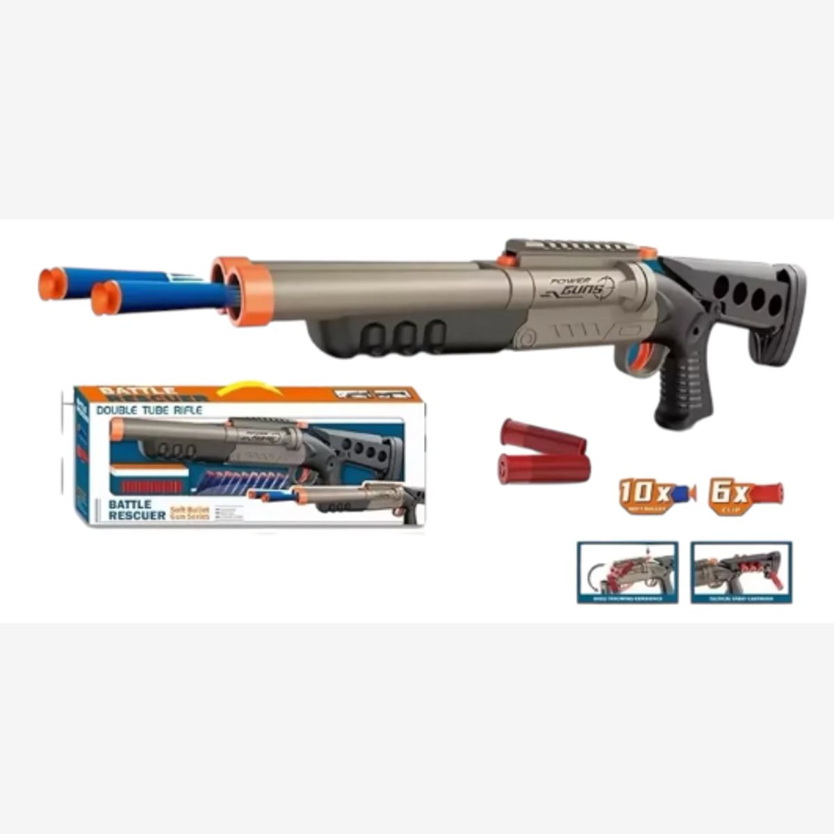 GENERICO - Juguete Lanzador Escopeta Dardos Compatible Con Nerf