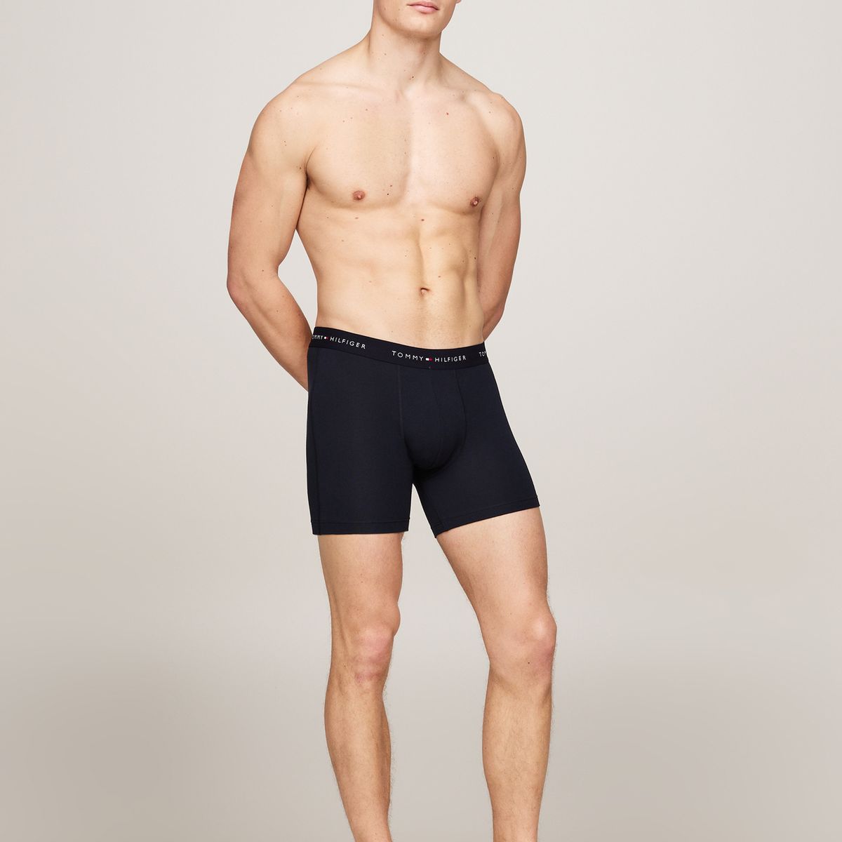 TOMMY HILFIGER - Pack De 3 Calzoncillos Bóxer Essential Con Logo Azul Tommy Hilfiger