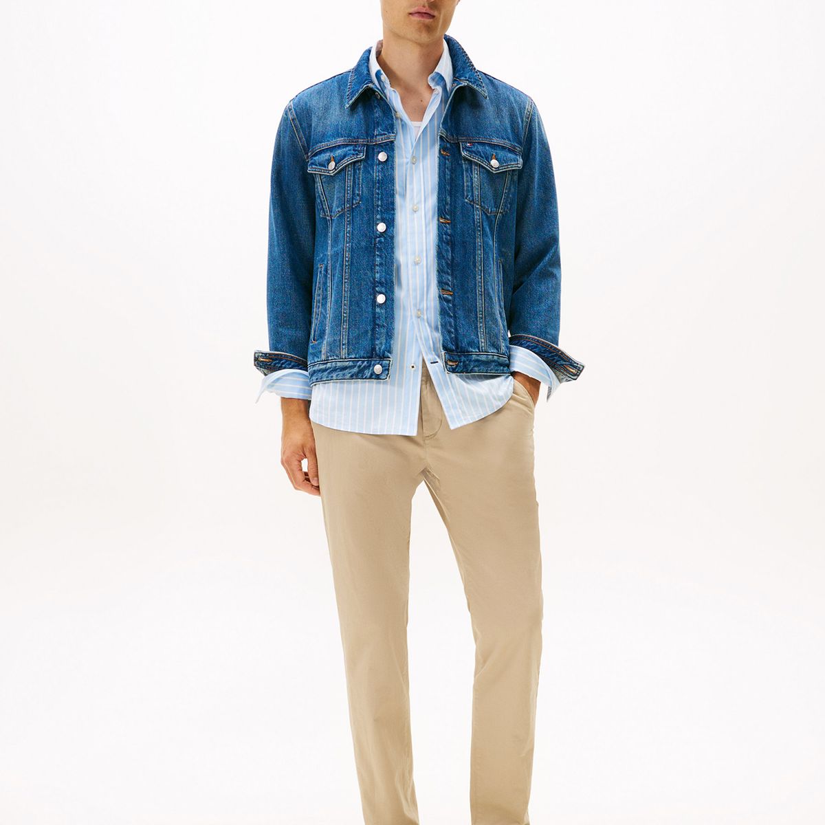 TOMMY HILFIGER - Pantalón Harlem Essential Beige Tommy Hilfiger