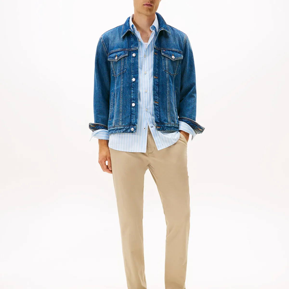 TOMMY HILFIGER - Pantalón Harlem Essential Beige Tommy Hilfiger