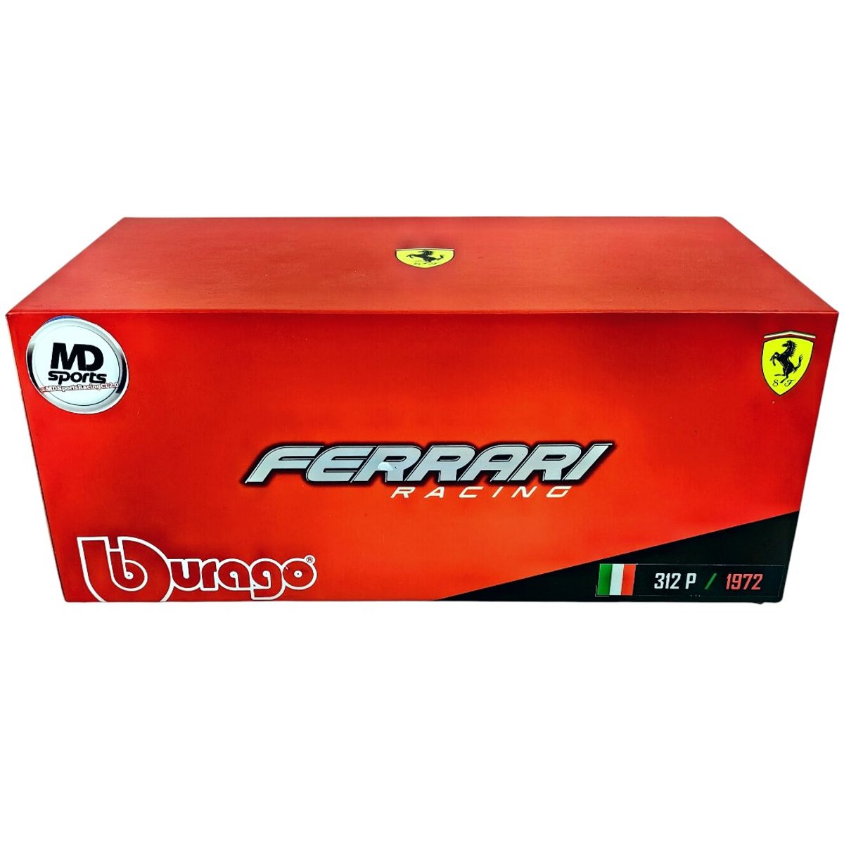 BBURAGO - Auto WEC Ferrari 312p 6H Watkins Glen 1972 #85 Caja Acrilica 1:43