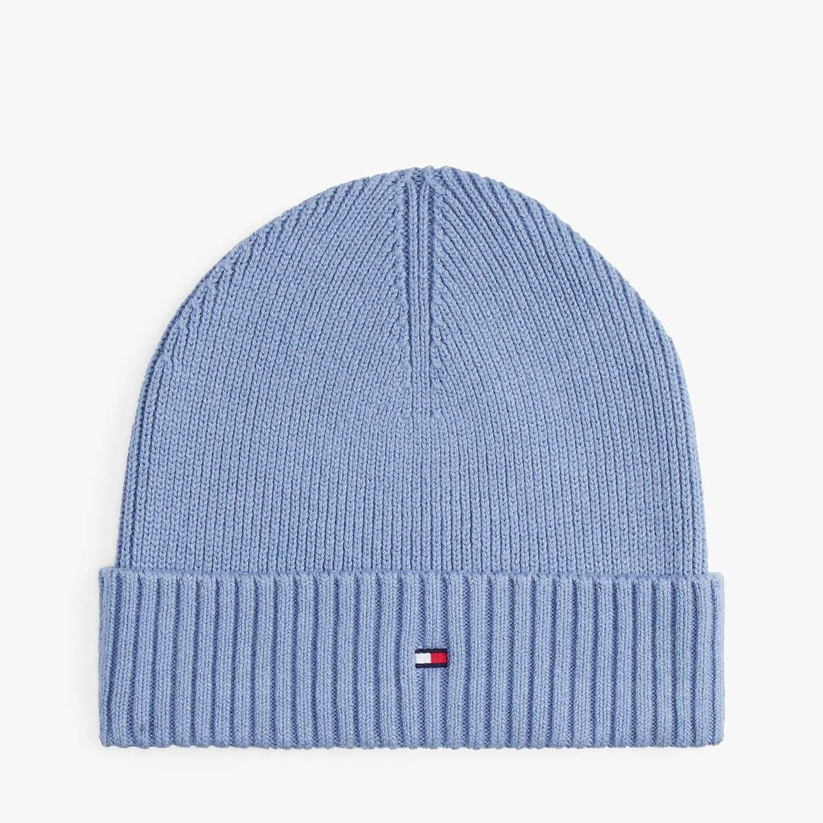 TOMMY HILFIGER - Gorro Solid Con Logo Celeste Tommy Hilfiger