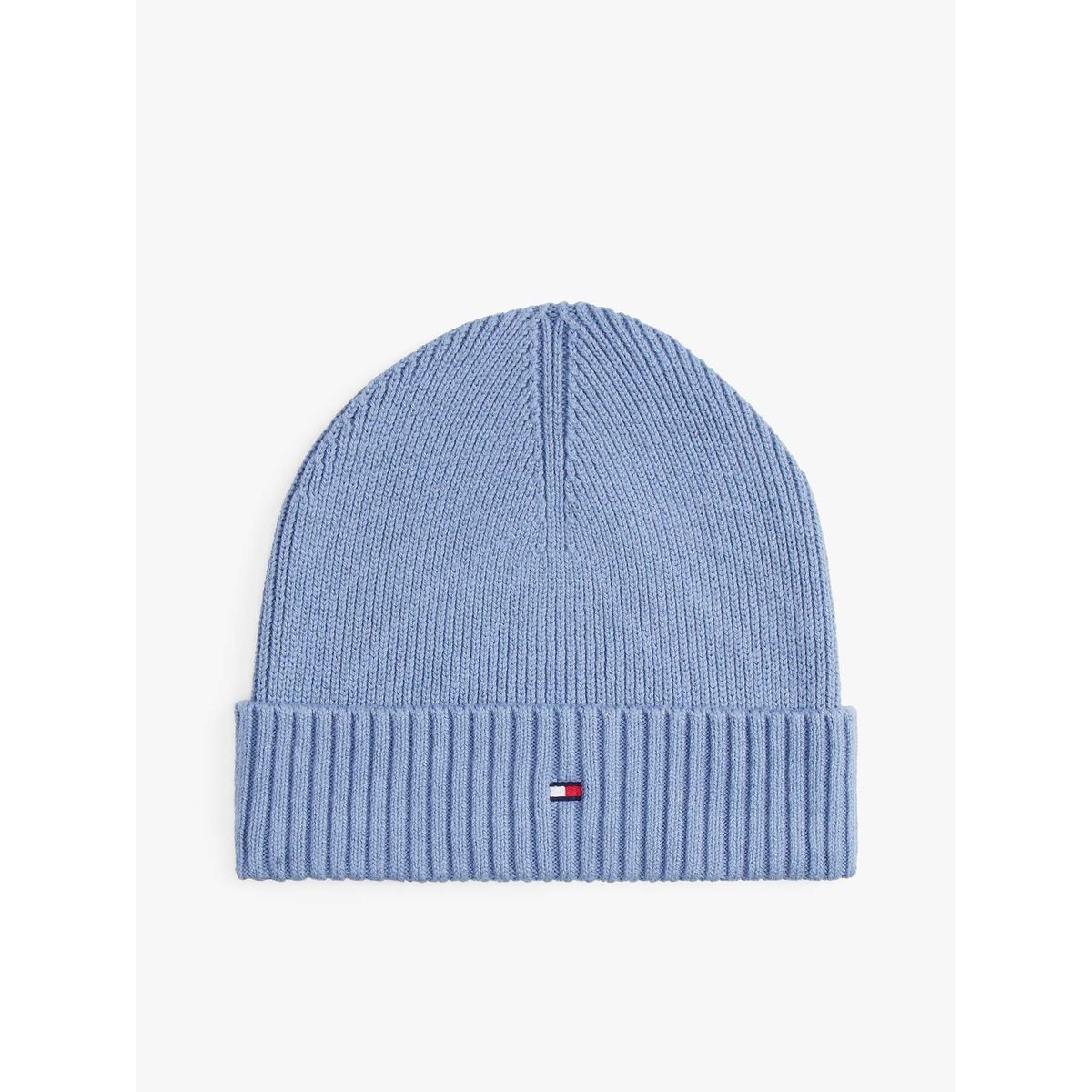 TOMMY HILFIGER - Gorro Solid Con Logo Celeste Tommy Hilfiger