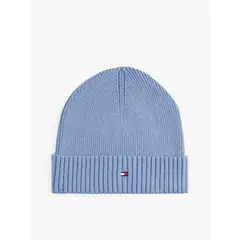 TOMMY HILFIGER - Gorro Solid Con Logo Celeste