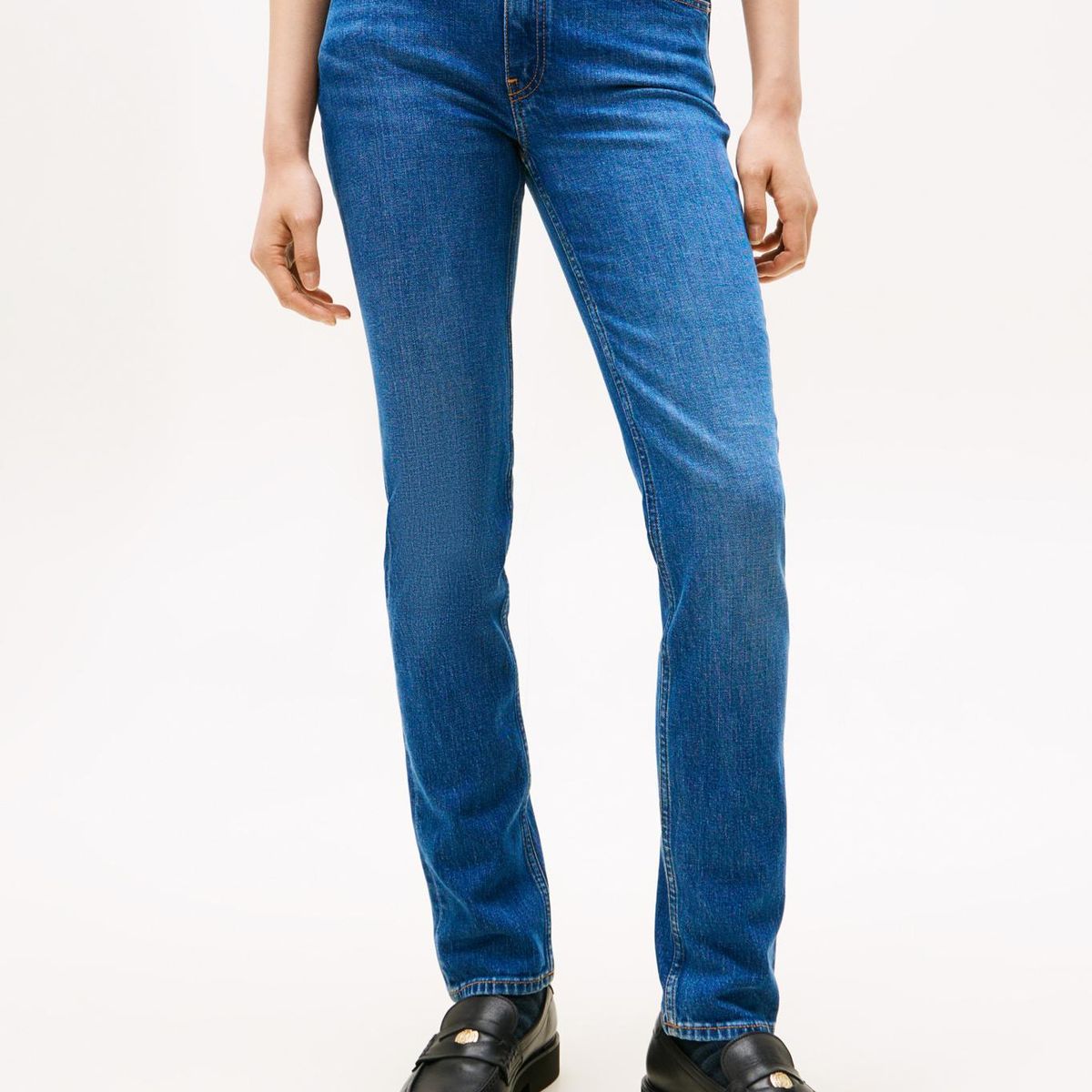 TOMMY HILFIGER - Jeans Slim Fit Talle Medio Azul Tommy Hilfiger