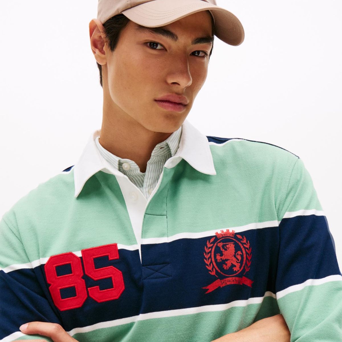 TOMMY HILFIGER - Jockey Linear Logo Bordado Beige Tommy Hilfiger