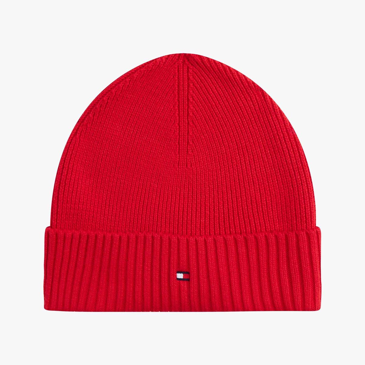 TOMMY HILFIGER - Gorro Solid Con Logo Rojo Tommy Hilfiger