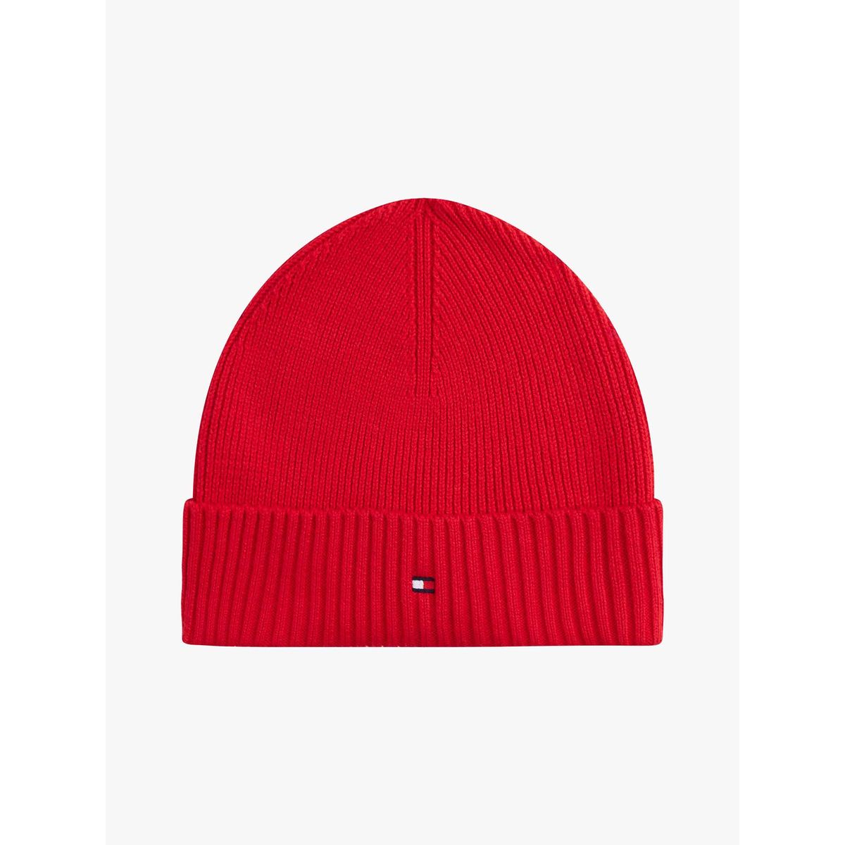 TOMMY HILFIGER - Gorro Solid Con Logo Rojo Tommy Hilfiger