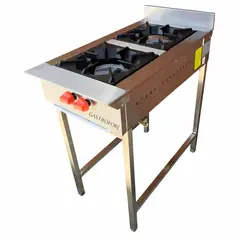 GENERICO - Anafe industrial acero inoxidable 2 Platos, Gastroforj