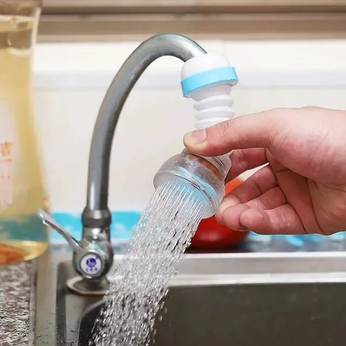 GENERICO - Filtro Aireador De Agua Para Grifo Con Extensor Giratorio