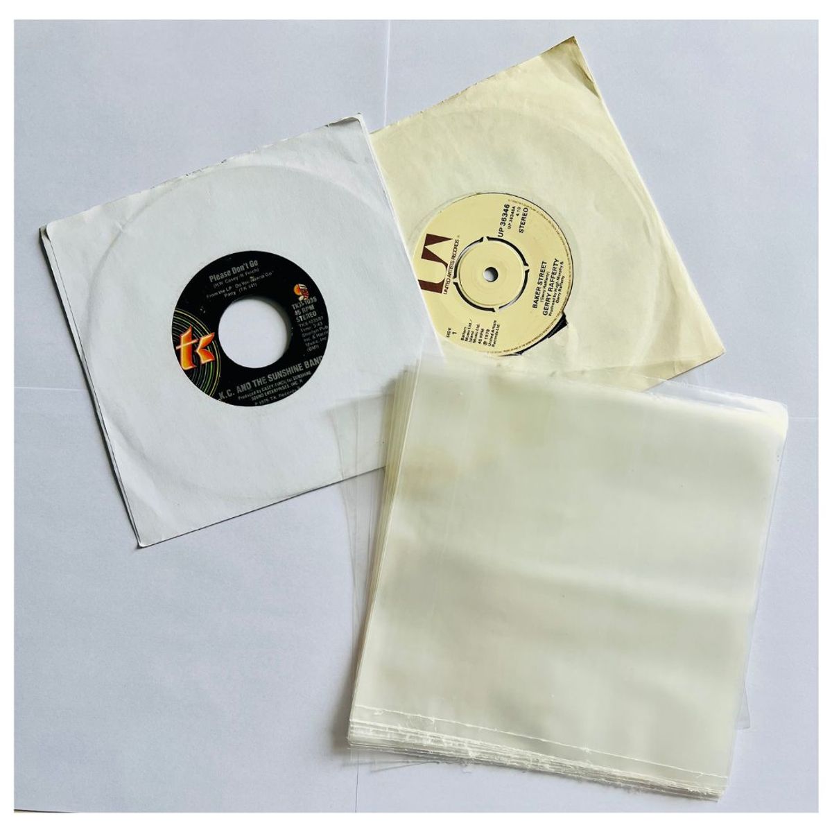 GENERICO - FUNDAS PLASTICAS EXTERNAS PARA VINILOS 7" (PACK 10 UNIDADES)