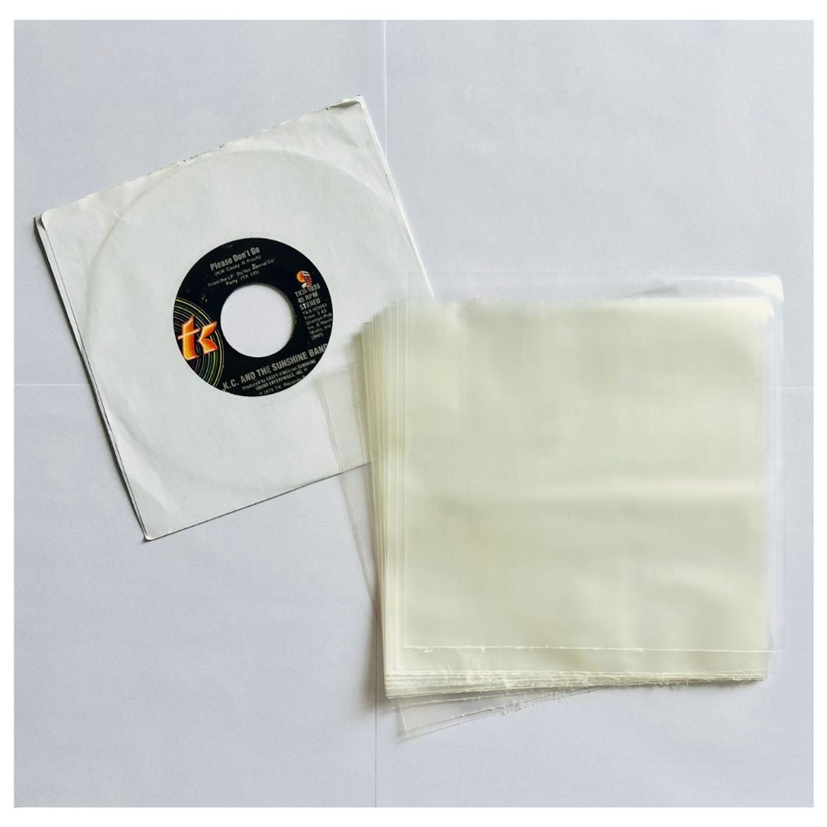 GENERICO - FUNDAS PLASTICAS EXTERNAS PARA VINILOS 7" (PACK 10 UNIDADES)