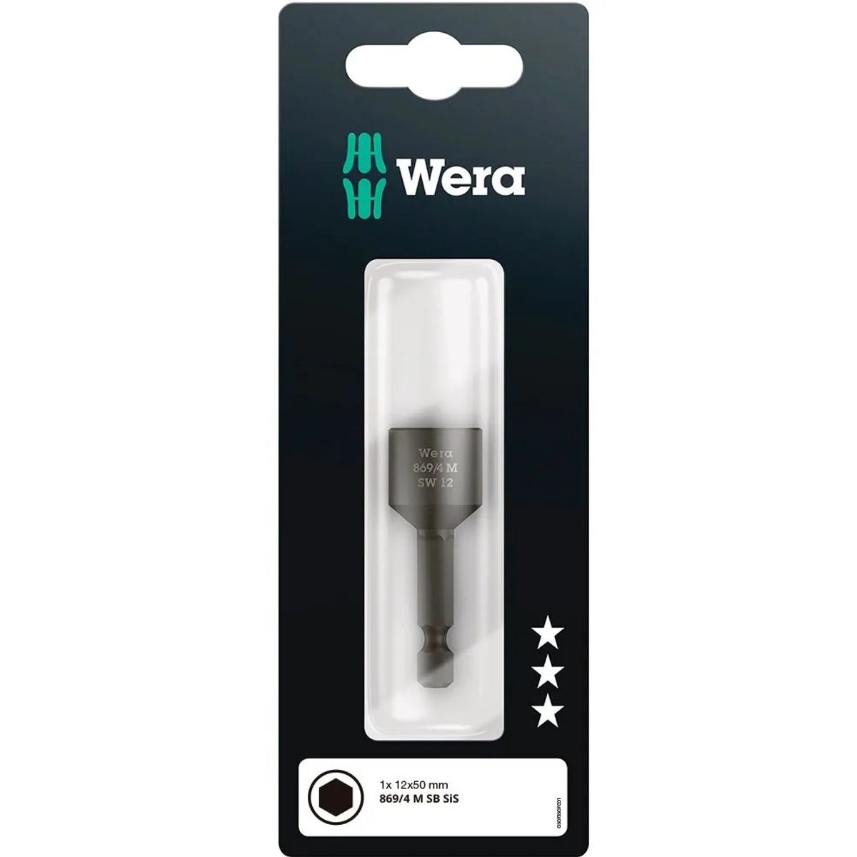 WERA - Aprieta Tuercas Magnético 12 x 50 mm