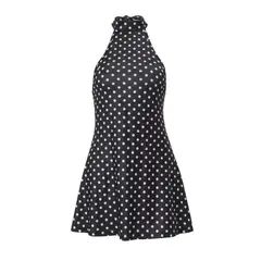 VELVET - Vestido Polka Dot Alexa Negro