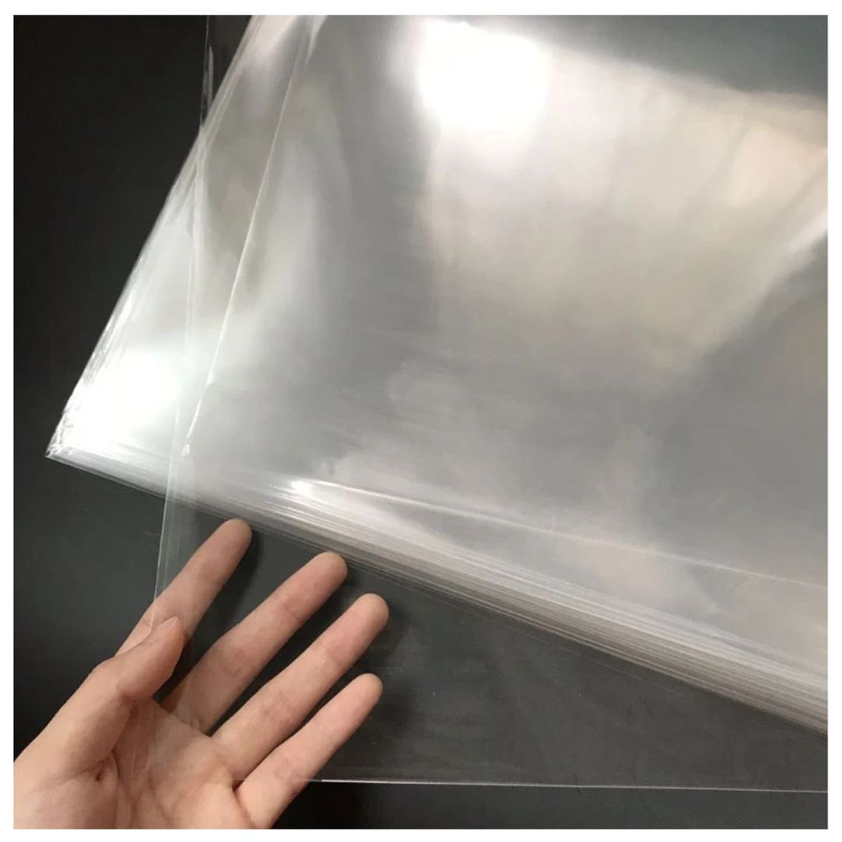 GENERICO - FUNDAS PLASTICAS EXTERNAS PARA VINILOS LP Y 12" (PACK 10 UNIDADES)