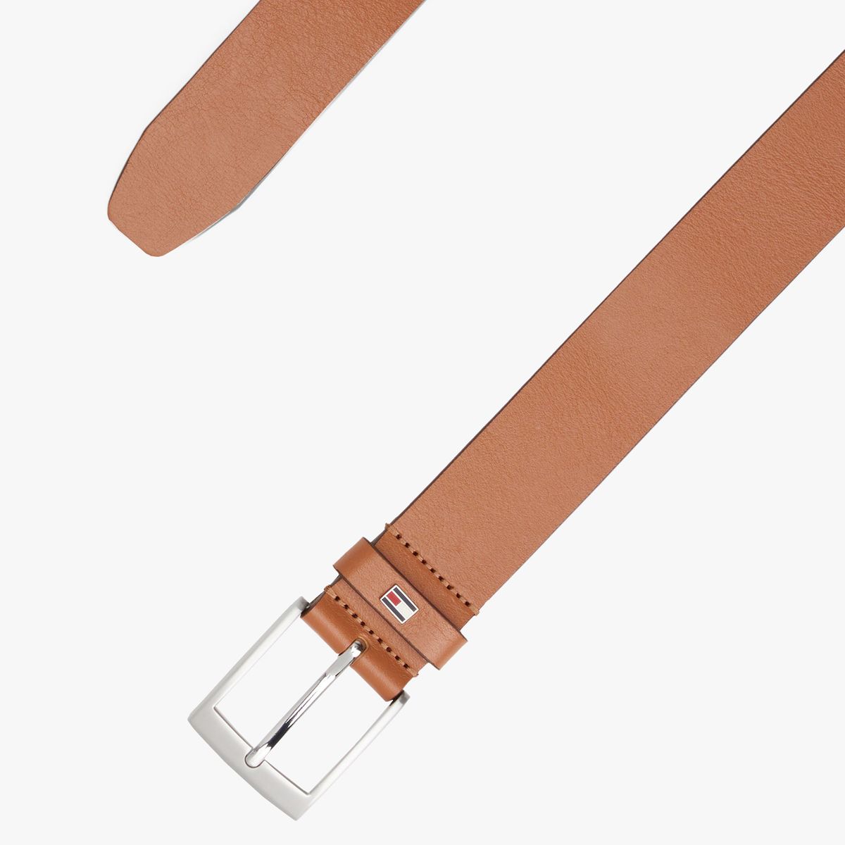 TOMMY HILFIGER - Cinturón Adan De Cuero Café Tommy Hilfiger