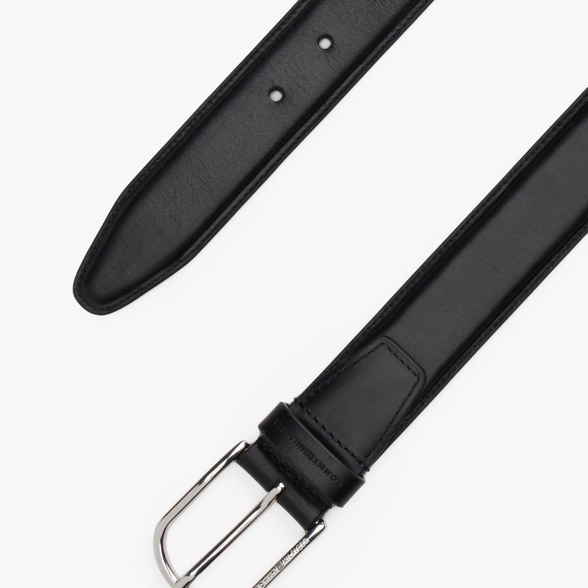 TOMMY HILFIGER - Cinturón Business De Cuero Negro Tommy Hilfiger