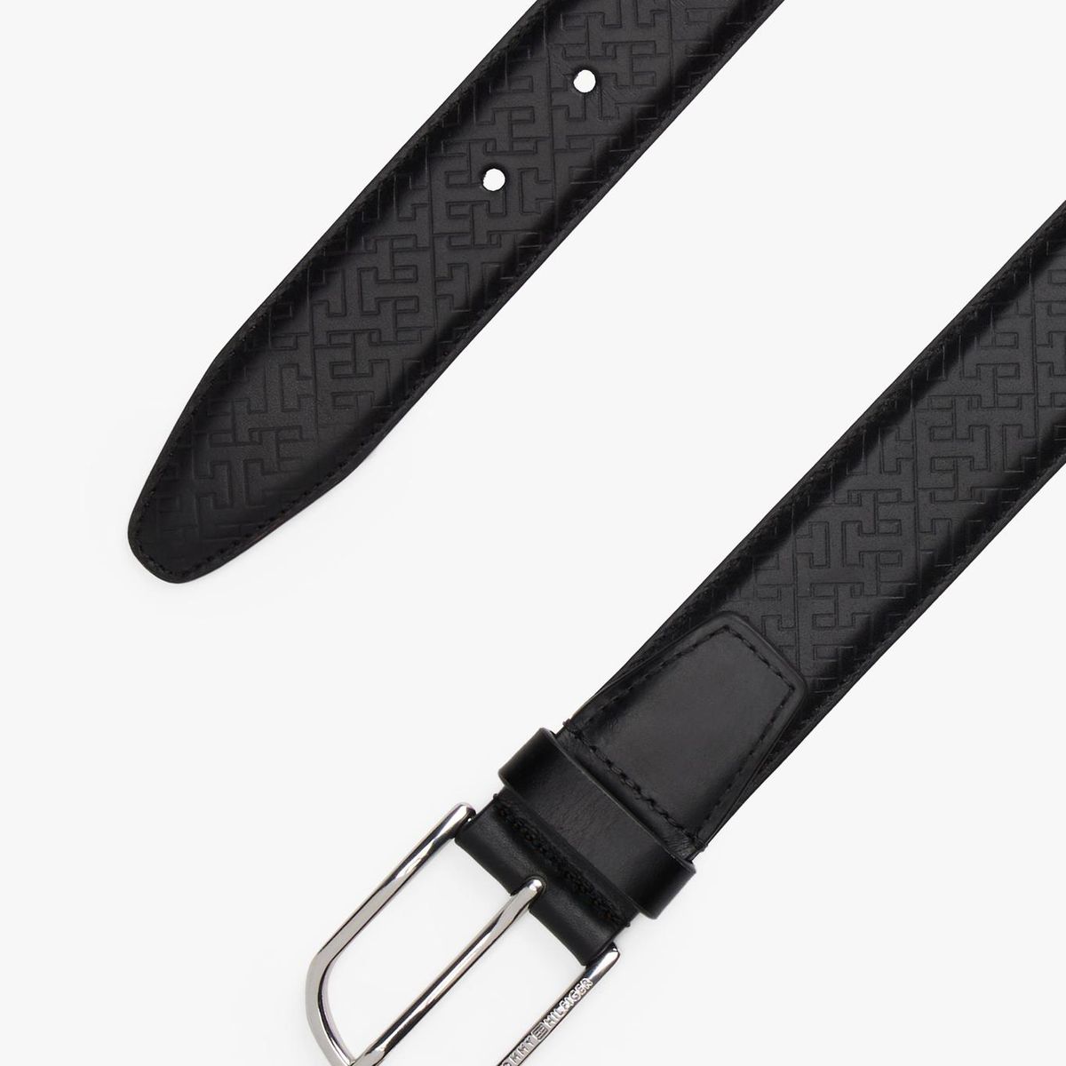 TOMMY HILFIGER - Cinturón Business De Cuero Negro Tommy Hilfiger