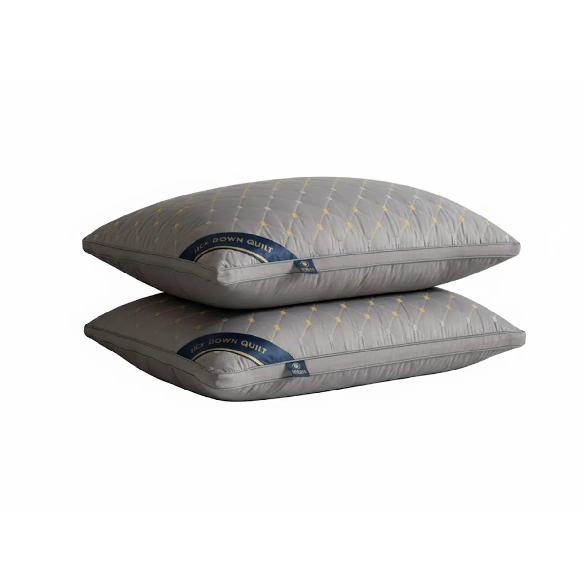 GENERICO - ALMOHADA GRIS 70x50 Cm Pack De 2 IDEAL PARA DORMITORIO SUAVE Y COMODA TFI