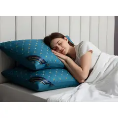 GENERICO - ALMOHADA TURQUESA 70x50 Cm Pack De 2 IDEAL PARA DORMITORIO SUAVE Y COMODA TFI