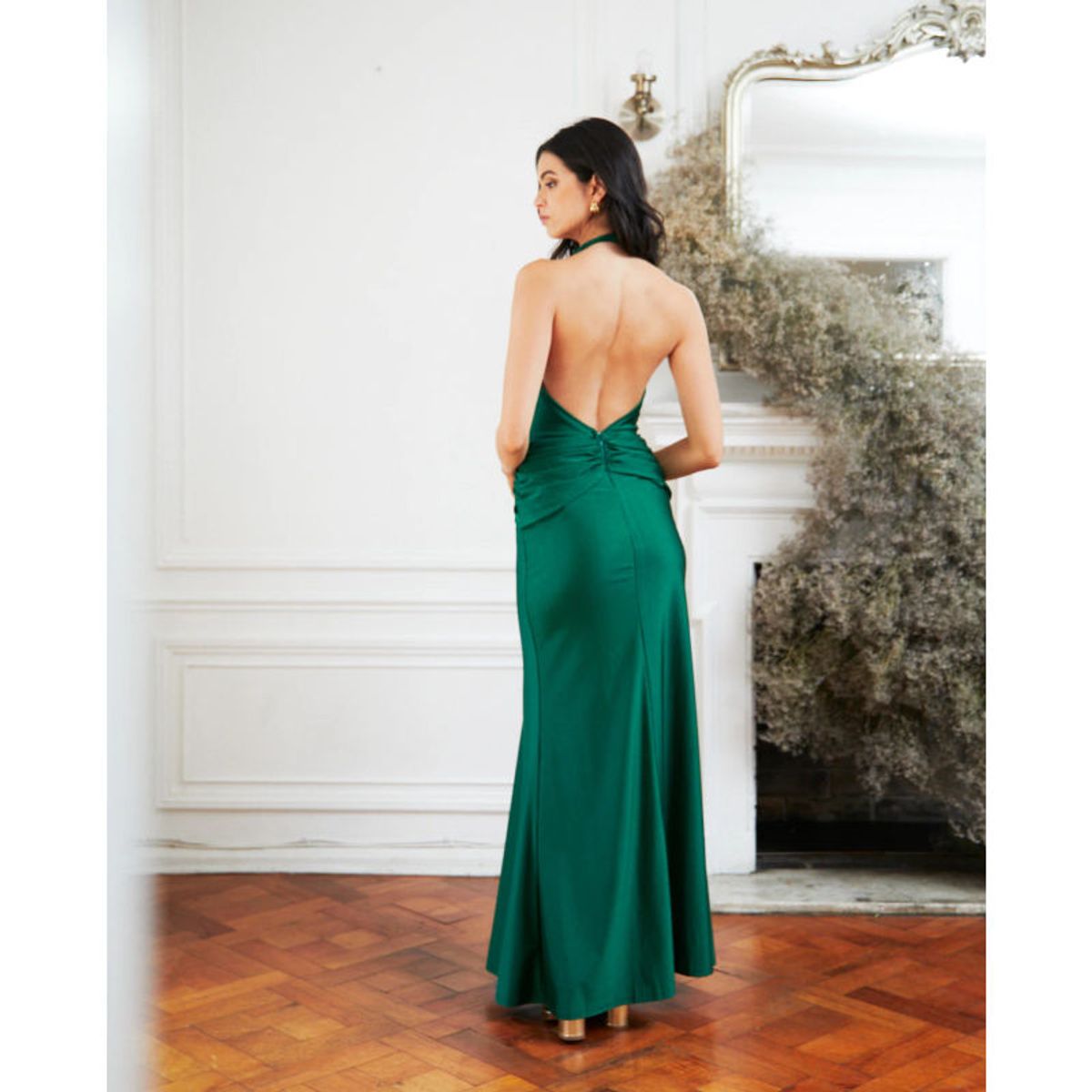 MI PLACARD - Vestido Largo de Fiesta Alba Verde