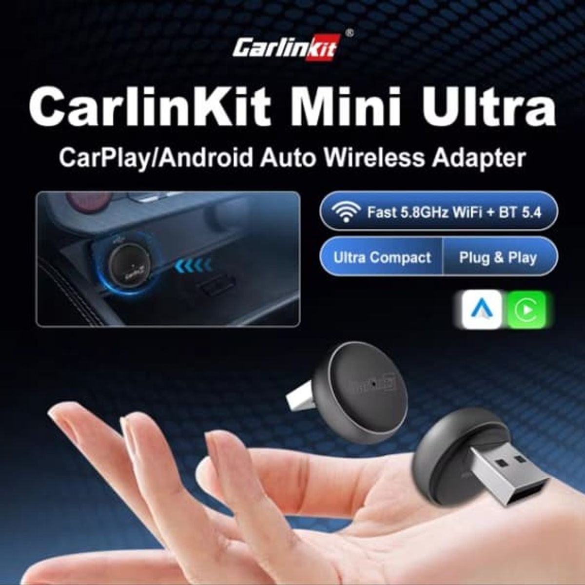 GENERICO - Carlinkit mini ultra 3 modelo 2026