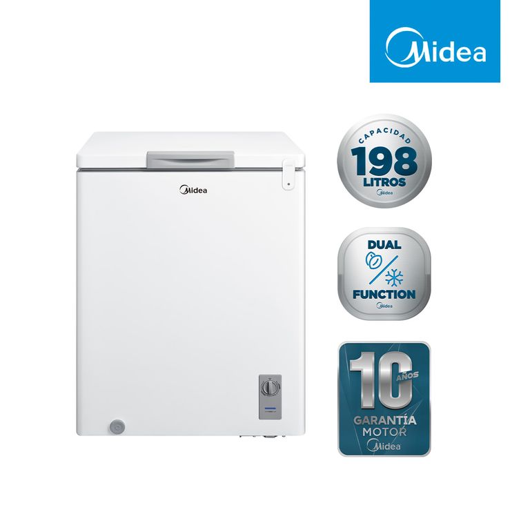 MIDEA Freezer Horizontal Frio Directo 142 lts MFH-1430B186C