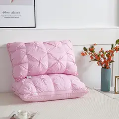 GENERICO - ALMOHADA ROSA 70x50 Cm Pack De 2 IDEAL PARA DORMITORIO SUAVE Y COMODA TFI