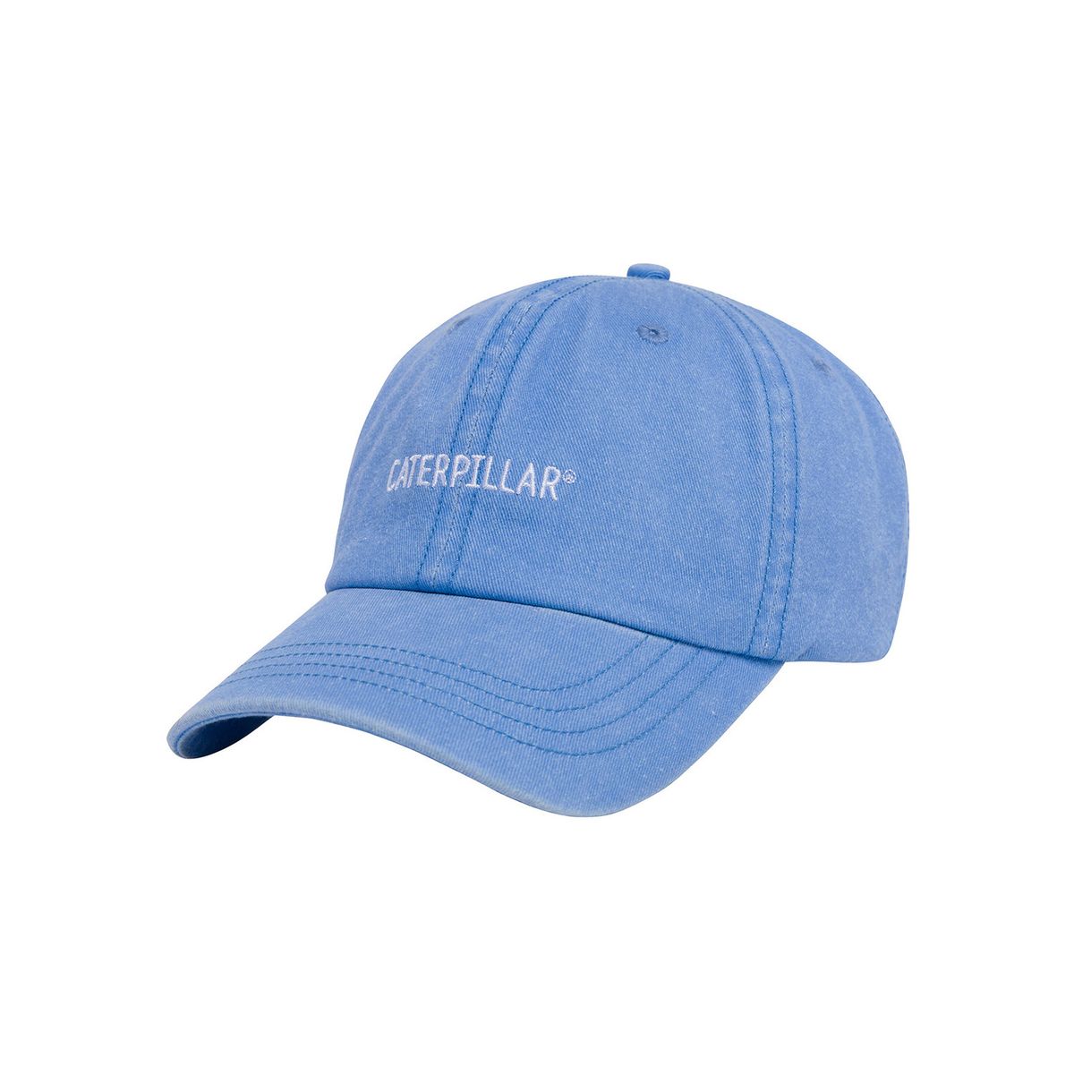 CAT - Jockey Algodón Hombre 6 Panel Washed Unstr Celeste CAT