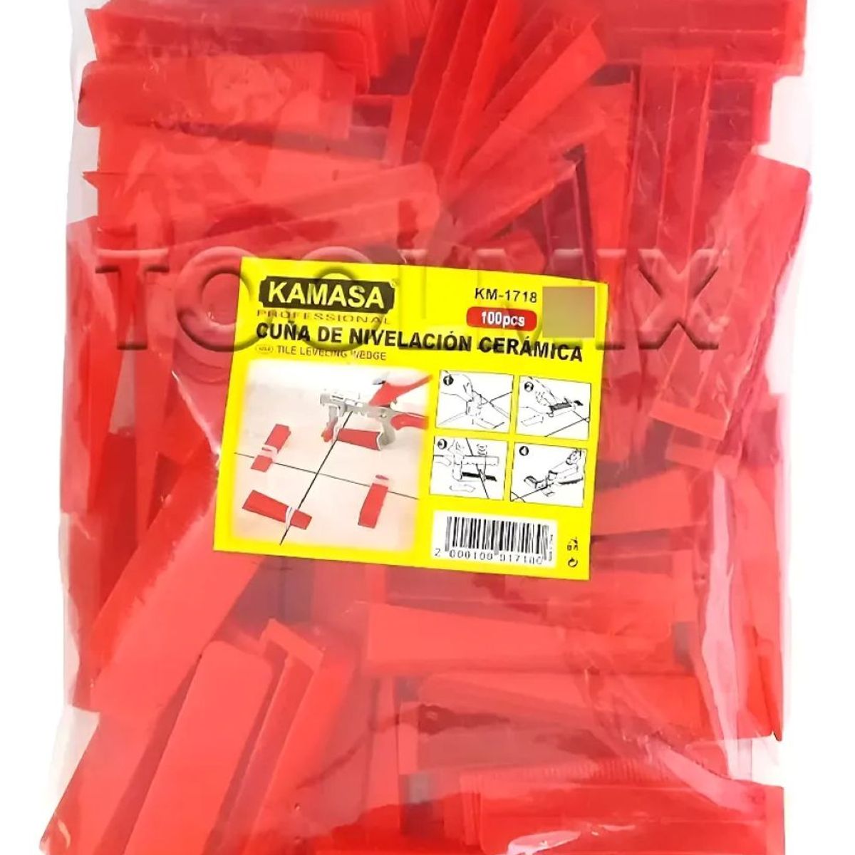 KAMASA - Cuñas De Nivelación Para Cerámica Y Porcelanato 100pcs