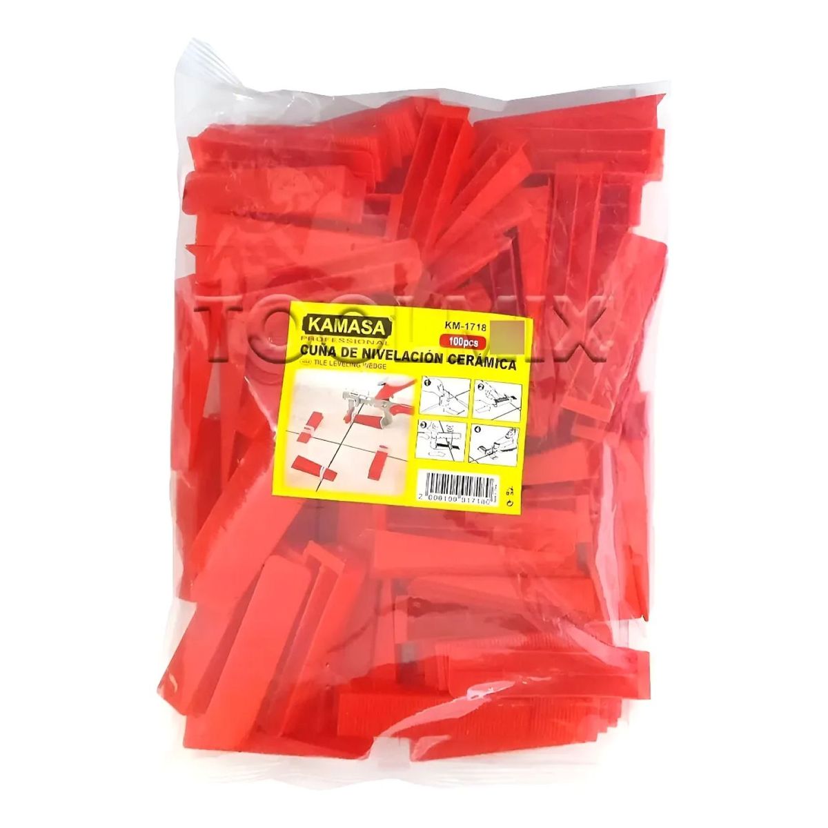 KAMASA - Cuñas De Nivelación Para Cerámica Y Porcelanato 100pcs