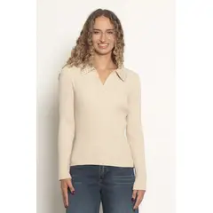 WADOS - SWEATER MANGA LARGA ESCOTE REDONDO CON APLICACION EN LAS MANGAS